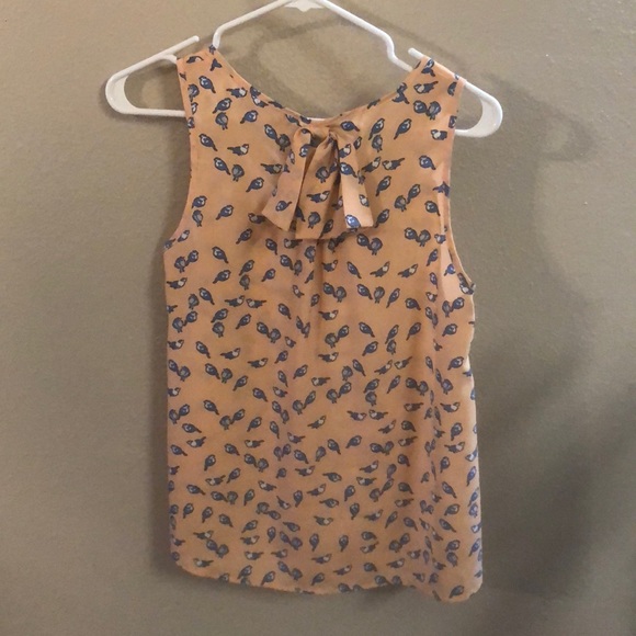 Peach printed top - Picture 2 of 2